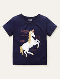 Unicorn Printed Camiseta