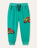 Unisex Car Appliqué Embroidery Sweatpants - Mini Taylor