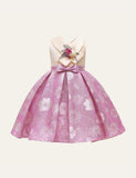 V-neck Flower Party Dress - Mini Taylor