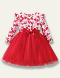 Valentine's Day Love Patchwork Tulle Dress