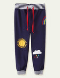 Pantalones deportivos con apliques meteorológicos