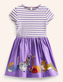 Zoo Animal Appliqué Dress