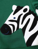 Zebra Appliqué Casual Sweatshirt - Mini Taylor