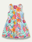 Flower Printed Sleeveless Dress - Mini Taylor