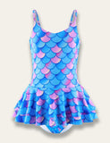 Multicolor Mermaid One-piece Swimsuit - Mini Taylor