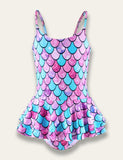 Multicolor Mermaid One-piece Swimsuit - Mini Taylor