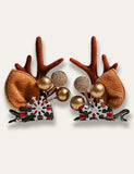 Christmas Golden Ball Elk Hairpin