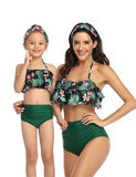 High Waist Ruffled Family Matching Swim Suit - Mini Taylor