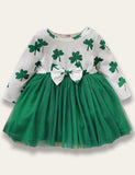 St. Patrick's Day Clover Print Dress - Mini Taylor