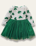 St. Patrick's Day Clover Print Dress - Mini Taylor