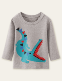 Alligator Printed Long Sleeve T-shirt - Mini Taylor