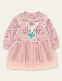 Bambi Printed Mesh Dress - Mini Taylor