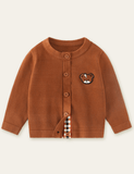 Bear Embroidery Sweater Cardigan - Mini Taylor