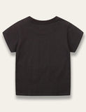 Black Hippopotamus Print T-shirt - Mini Taylor