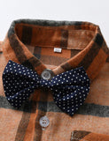 Bow Tie Gentleman Plaid Shirt Party Set - Mini Taylor