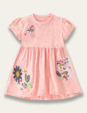 Butterfly & Floral Appliqué Dress - Mini Taylor