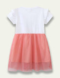 Butterfly Embroidered Short Sleeve Tulle Dress - Mini Taylor