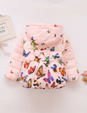 Butterfly Printing Clothes Cotton-Padded Jacket - Mini Taylor