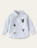 Cactus Embroidered Long Sleeve Shirt - Mini Taylor