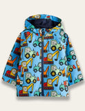 Car Print Long Sleeve Coat