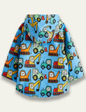 Car Print Long Sleeve Coat - Mini Taylor