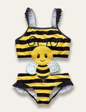 Cartoon Appliqué One Piece Swimsuit - Mini Taylor