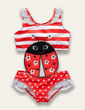 Cartoon Appliqué One Piece Swimsuit - Mini Taylor