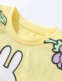 Cartoon Bunny Fruit T-Shirt+Shorts - Mini Taylor