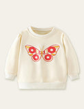 Cartoon Butterfly Printed Sweatshirt - Mini Taylor