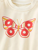 Cartoon Butterfly Printed Sweatshirt - Mini Taylor