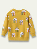 Cartoon Cloud Rainbow Cotton Long Sleeve Sweatshirt - Mini Taylor