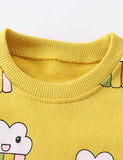 Cartoon Cloud Rainbow Cotton Long Sleeve Sweatshirt - Mini Taylor