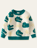 Cartoon Crocodile Long Sleeve Sweater - Mini Taylor