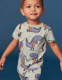 Cartoon Dinosaur Printed Suit - Mini Taylor