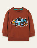 Cartoon Excavator Sweatshirt