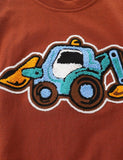 Cartoon Excavator Sweatshirt - Mini Taylor