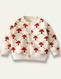 Cartoon Flower Plaid Cardigan - Mini Taylor