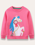 Champion Horse Appliqué Sweatshirt - Mini Taylor