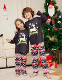 Christmas Cartoon Elk Letter Printed Family Matchting Pajamas - Mini Taylor