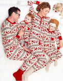 Pyjama assorti pour la famille à imprimé élan de Noël