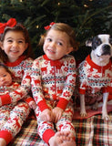 Christmas Elk Print Family Matching Pajamas - Mini Taylor