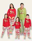 Pyjama assorti pour la famille à imprimé Grinch de Noël