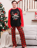 Christmas Hat Printed Family Matching Pajamas - Mini Taylor