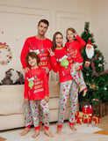 Pyjama assorti pour la famille imprimé petit monstre de Noël