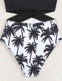 Coconut Tree Printed Family Matching Swim Suit - Mini Taylor
