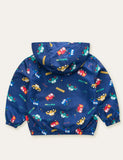 Color Car Printing Zipper Jacket - Mini Taylor