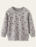 Cow Head Printed Long-Sleeved T-shirt - Mini Taylor