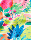 Cross-back Printed Multi Tropical Fruit Swimsuit - Mini Taylor