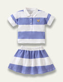 Cute Stripe T-Shirt+Stripe Skirt - Mini Taylor