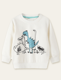 Dinosaur Printed Long-Sleeved T-shirt